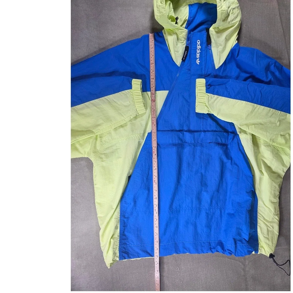 Adidas Originals Adventure Mishmash Blocked Shell Anorak Pullover Jacket Blue XL